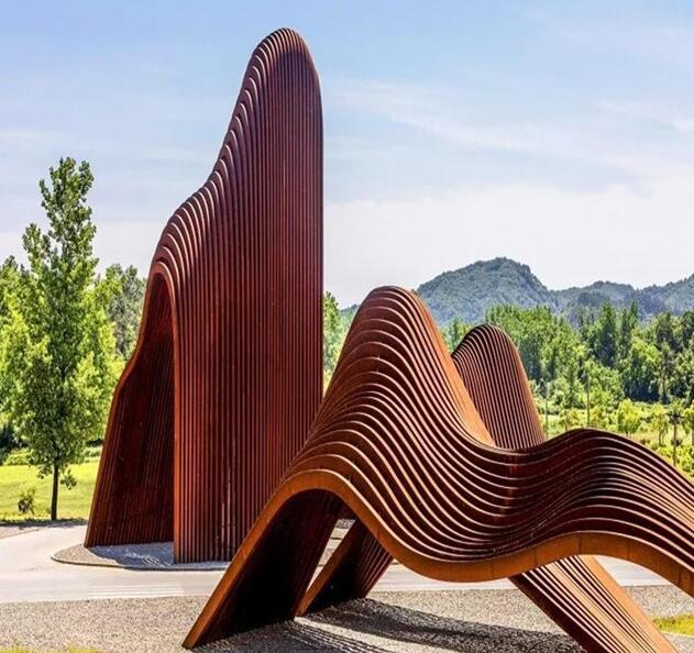 东平锈钢板造型
